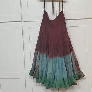 The Limited midi skirt tye-dye